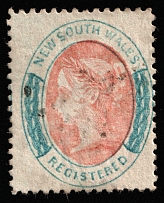 1863 R New South Wales, Australia (SG 125, Canceled, CV $35)