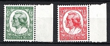1934 Third Reich, Germany (Mi. 554 - 555, Full Set, Margins, CV $130, MNH)