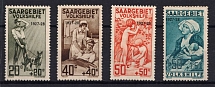 1927 Saar, Germany (Mi. 122 - 125, Full Set, CV $80)