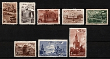 1946 Moscow Scenes, Soviet Union, USSR, Russia (Zv. 983 - 990, Full Set)