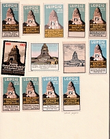 Leipzig, Germany, Stock of Cinderellas, Non-Postal Stamps, Labels, Advertising, Charity, Propaganda (#372)