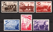 1947 10th Anniversary of the Moscow-Volga Canal, Soviet Union, USSR, Russia (Full Set, MNH)