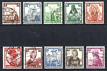 1935 Third Reich, Germany (Full Set, Canceled, CV $85)