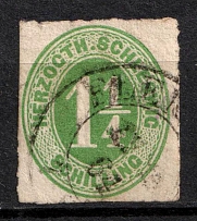 1864 1.25s Schleswig, German States, Germany (Mi. 4, Sc. 8, Canceled, CV $30)