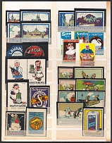 Germany, Stock of Cinderellas, Non-Postal Stamps, Labels, Advertising, Charity, Propaganda (#495)