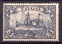1900 3m Togo, German Colonies, Kaiser’s Yacht, Germany (Mi. 18)
