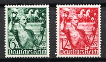 1938 Third Reich, Germany (Mi. 660 - 661, Full Set, CV $30, MNH)