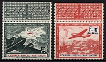 1941 French Legion, Germany, Airmail (Mi. II - III, Full Set, Margins, CV $70)
