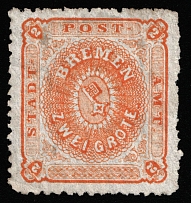 1866-67 2g Bremen, German States, Germany (Mi 10a, CV $120)
