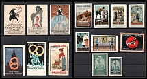 Exhibition, Germany, Stock of Rare Cinderellas, Non-postal Stamps, Labels, Advertising, Charity, Propaganda