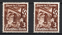 1935 3pf Third Reich, Germany (Mi. 598 x, y)