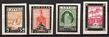 1933 Latvia (Airmail, Imperforate, Full Set, CV $90, MNH)