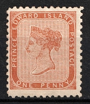 1862-69 1p Prince Edward Island, Canada (SG 6, CV $160)