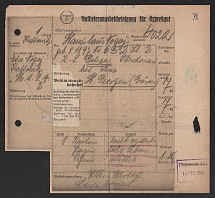 1944 (10 Feb) 'Delivery Certificate for Express Goods', Propaganda Card, Third Reich WWII, Germany Propaganda, Germany