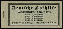 1933 Booklet with stamps of Third Reich, Germany in Excellent Condition (Mi. MH 34.4, CV $1,300)