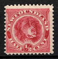 1887 0.5c Newfoundland, Canada (SG 49, CV $20, MNH)