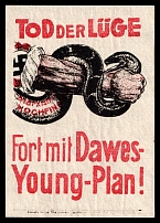 'Away with the Dawes Young Plan!', Swastika, Third Reich Propaganda, Cinderella, Nazi Germany