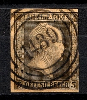 1850-51 3sgr Prussia, German States, Germany (Mi. 4, Canceled, CV $30)