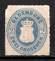 1867 2gr Oldenburg, German States, Germany (Mi. 18 B, CV $30)