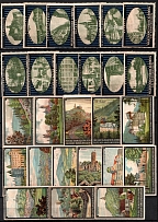 Germany, Сastles, Architecture, Stock of Rare Cinderellas, Non-postal Stamps, Labels, Advertising, Charity, Propaganda (#30)