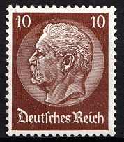 1933-36 10pf Third Reich, Germany (Mi. 518 Y, Signed, CV $100, MNH)