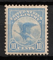 1911 10c Registration Stamp, United States, USA (Scott F1, Ultramarine, CV $80)