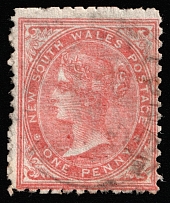 1862-65 1p New South Wales, Australia (SG 186, Canceled, CV $130)