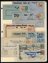 Worldwide Collections - NICE POSTAL HISTORY GROUP: 1830's-1970's, over 200 items from entire world, including 10 early stampless correspondences, most powerful presentation from Europe, Middle East, Asia, including China and …
