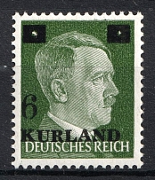 1945 6pf on 5pf Kurland, German Occupation, Germany (Mi. 1 VI, Signed, CV $210)