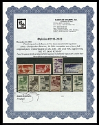 1935 The Rescue of Ice-Breaker Chelyuskin Crew, Soviet Union, USSR, Russia (Full Set, Certificate, MNH)