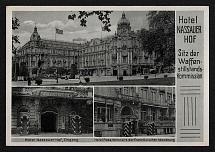 1940 'World spa city Wiesbaden', Propaganda Postcard, Third Reich Nazi Germany