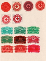 Leipzig, Red Cross, Germany, Stock of Cinderellas, Non-Postal Stamps, Labels, Advertising, Charity, Propaganda (#375)