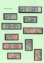 1936 'Olympic Games in Berlin', Third Reich, Germany, Se-tenants, Zusammendrucke (Commemorative Cancellations)