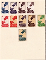 Leipzig, Germany, Stock of Cinderellas, Non-Postal Stamps, Labels, Advertising, Charity, Propaganda (#378)