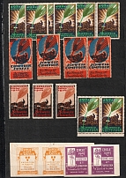 Germany, Europe & Overseas, Stock of Cinderellas, Non-Postal Stamps and Labels, Advertising, Charity, Propaganda, Souvenir Sheets (#1B)