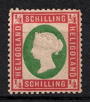 1873 1/4s Heligoland, German States, Germany (Mi. 8, CV $60)