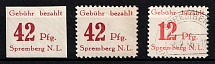 1946 Spremberg (Lower Lusatia), Germany Local Post (Mi. 12 XI - 13 XI, Broken '2', Print Error)