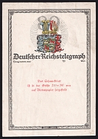 'Deutsche Reichspost', Special Telegram, Germany