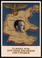 1938 For the Sudetenland Plebiscite, Third Reich, Germany, Postal Card (Koblenz Postmark)
