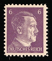 6pf Anti-German Propaganda, American Propaganda Forgery of Hitler Issue (Mi. 15, CV $90, MNH)