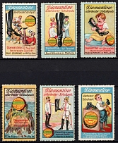 Leather Cleaning Cream 'Diamantine' Trademark, Germany, Stock of Cinderellas, Non-Postal Stamps, Labels, Advertising, Charity, Propaganda