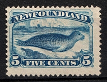 1887 5c Newfoundland, Canada (SG 53, CV $160)