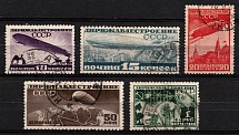 1931 Airship Constructing in USSR, Soviet Union, USSR, Russia (Full Set, Canceled)