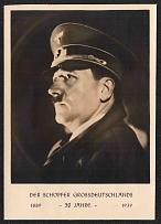 1939 Adolf Hitler, Third Reich, Germany, Postal Card (Special Cancellations)