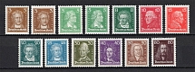 1926-27 Weimar Republic, Germany (Mi. 385-397, Signed, Full Set, CV $1,400, MNH)