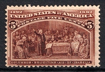 1893 5c United States (Mi. 77, CV $110)