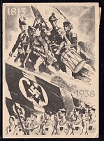1938 Wroclaw (Breslau), 'German Festival of Gymnastics and Sports', Swastika, Third Reich Propaganda, Postcard (Special Cancellation)
