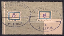 1945 Fredersdorf (Berlin), Germany Local Post (101 a - 102 a, Signed, Canceled, CV $40)