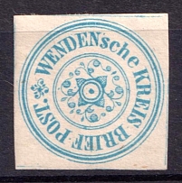 1862 2k Wenden, Livonia, Russian Empire, Russia (Kr. 1, Sc. L1, White Gum, CV $30)