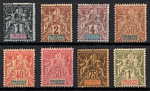 1892 French Oceania, French Colonies (Mi. 1 - 3, 9 - 13, CV $170)